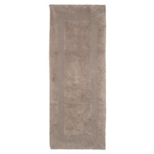 Bath Runner Rug Reversible Long Cotton Bathroom Floor Mat 2 x 5 Feet Taupe