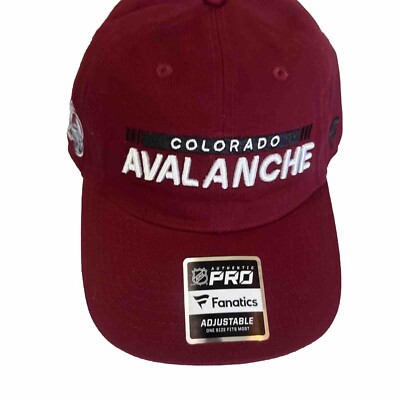 Colorado Avalanche Fanatics Authentic Pro Rink Adjustable Unisex Hat Cap NHL new