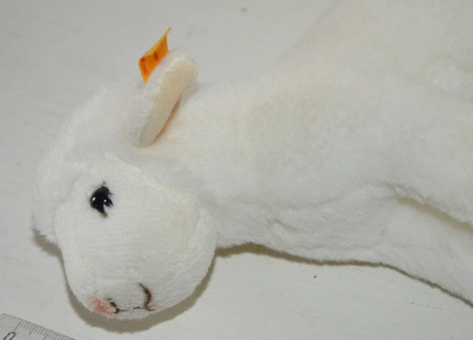 Peluche doudou mouton agneau blanc Anni Handmade by STEIFF Knopf im Ohr 074233 - Photo 4/4