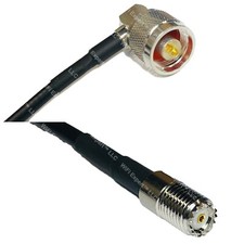 LMR240 N MALE ANGLE to MINI UHF FEMALE Coax RF Cable USA-Ship Lot