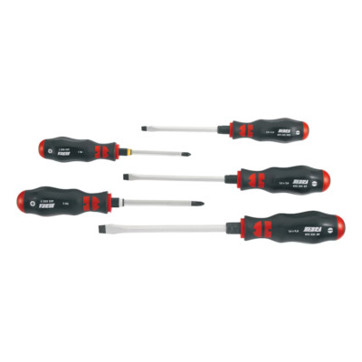 Würth Zebra 5-teiliges Schlitz- und Kreuzschlitzschraubendreher-Set 061393225