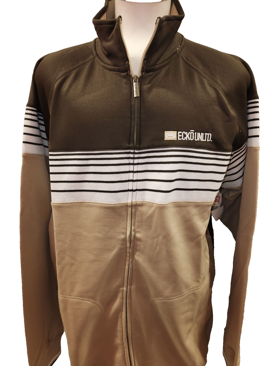 NWT Men's Ecko Unltd. Retro Track Jacket Coffee Size 2XL | eBay