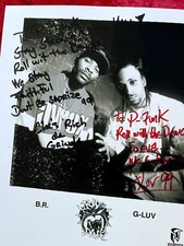 ROAD DAWGS AUTOGRAPHED B/W PHOTO DUPLICATE ON CARD STOCK RARE!