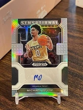 2022 Prizm Draft Picks MICHAEL DEVOE Sensational Signatures Rookie Auto Silver