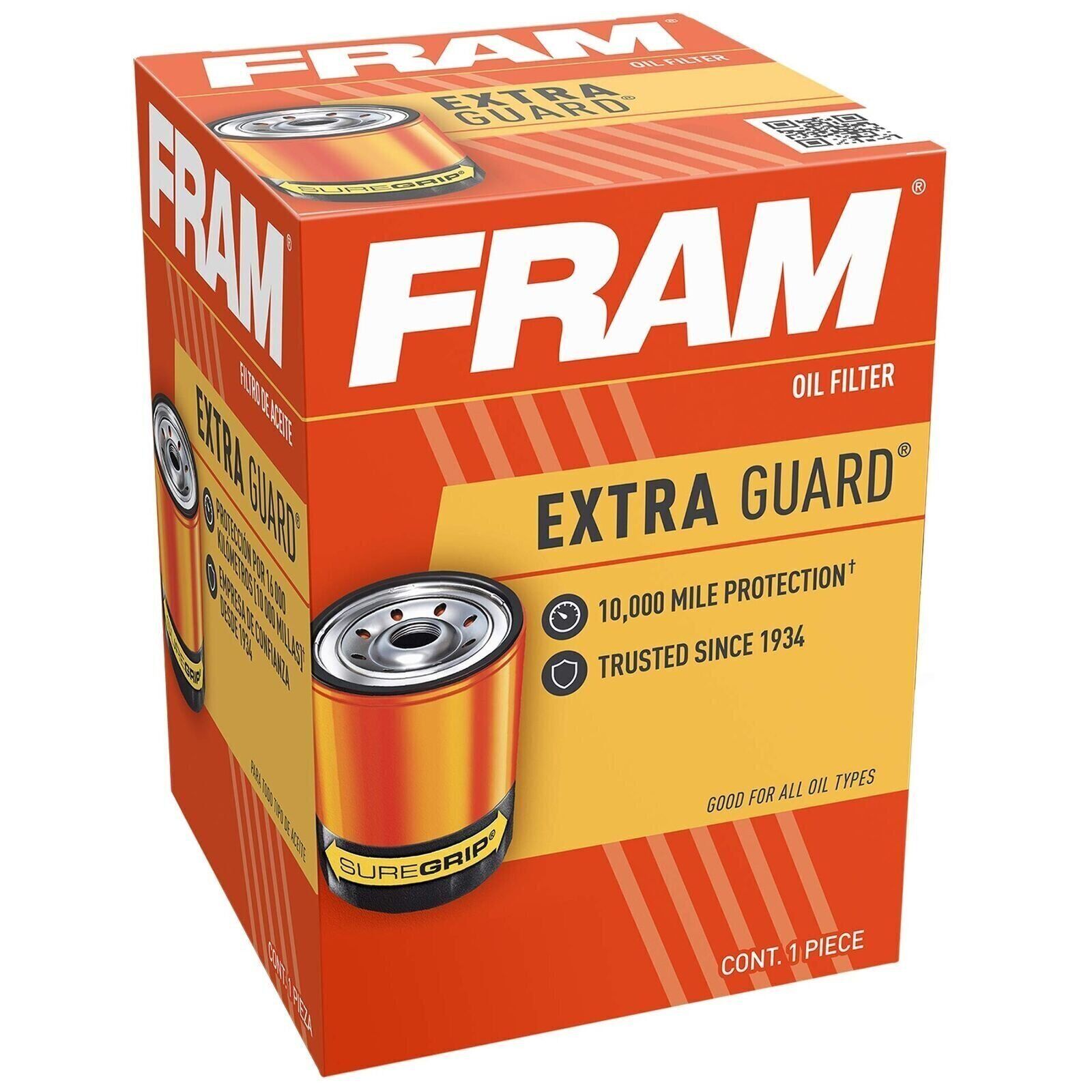 Fram PH9837 Extra Guard 10K Mile Change Interval Oil Filter