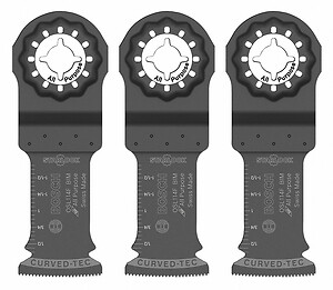 BOSCH OSL114F-3 Starlock Oscillating Multi Tool Bi-Metal Plunge Cut Blade 3-Pack-image