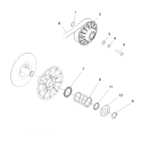 POLARIS RZR S 800 SECONDARY DRIVEN CLUTCH eBay