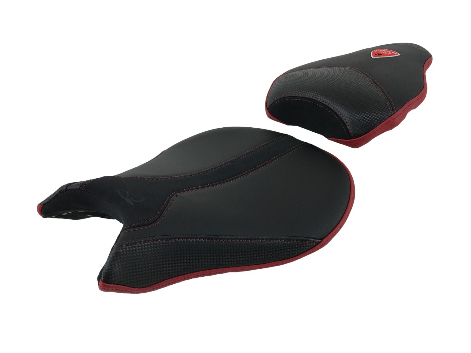 Housse de selle Ducati Streetfighter 848 noire en cuir synthétique antidérapant