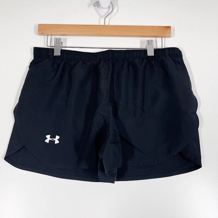 Under Armour Tulip Running Shorts Womens Workout Gym Short Black