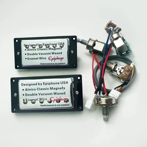 1 set standard electric guitar humbucking pickups with professional wiring