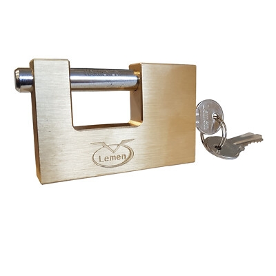 SICHERHEIT ROLLADEN VORHÄNGESCHLOSS Garagentor Schuppen Versand Container Schloss 40mm bis 90mm 