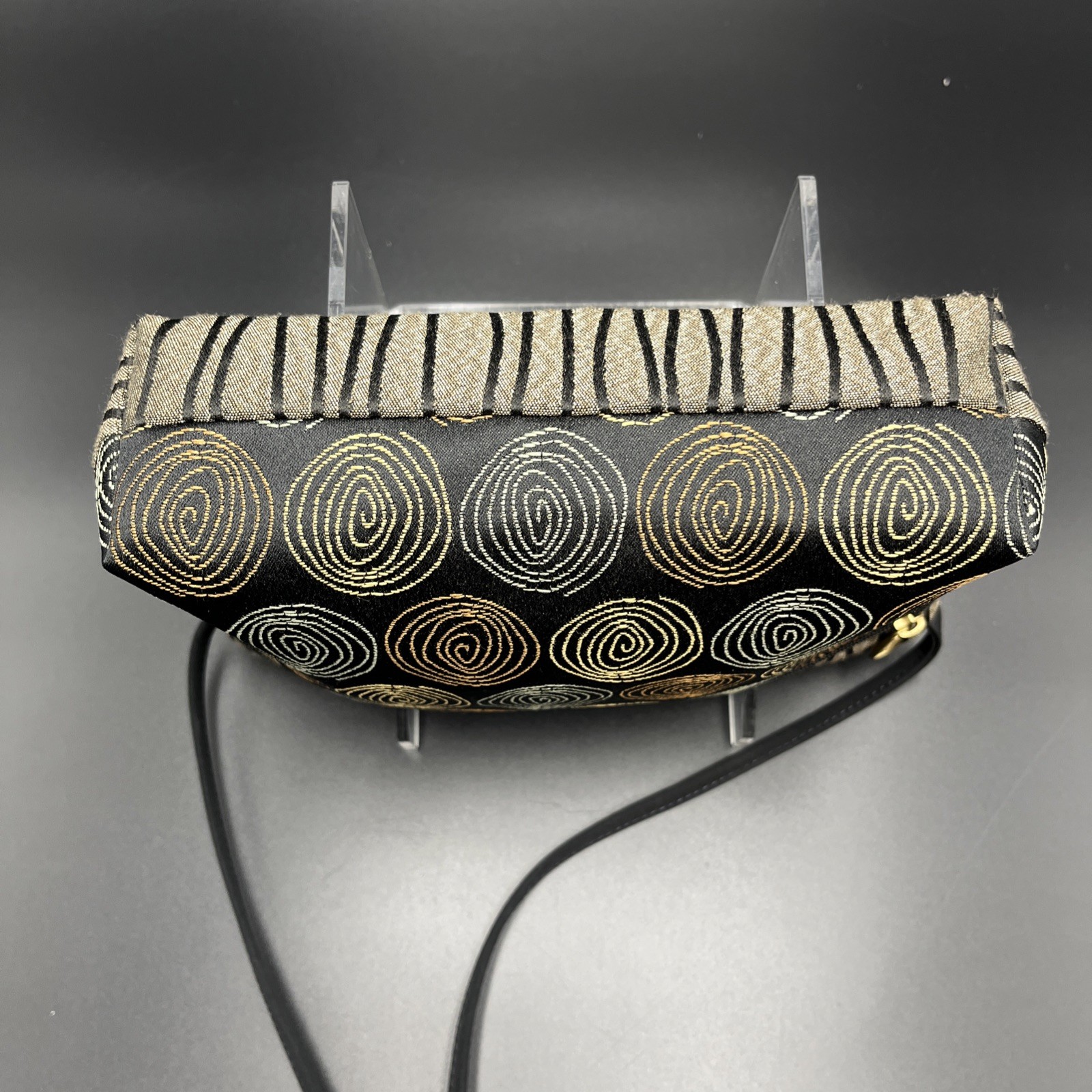 Geometric Patchwork Tapestry Crossbody Purse Cott… - image 6