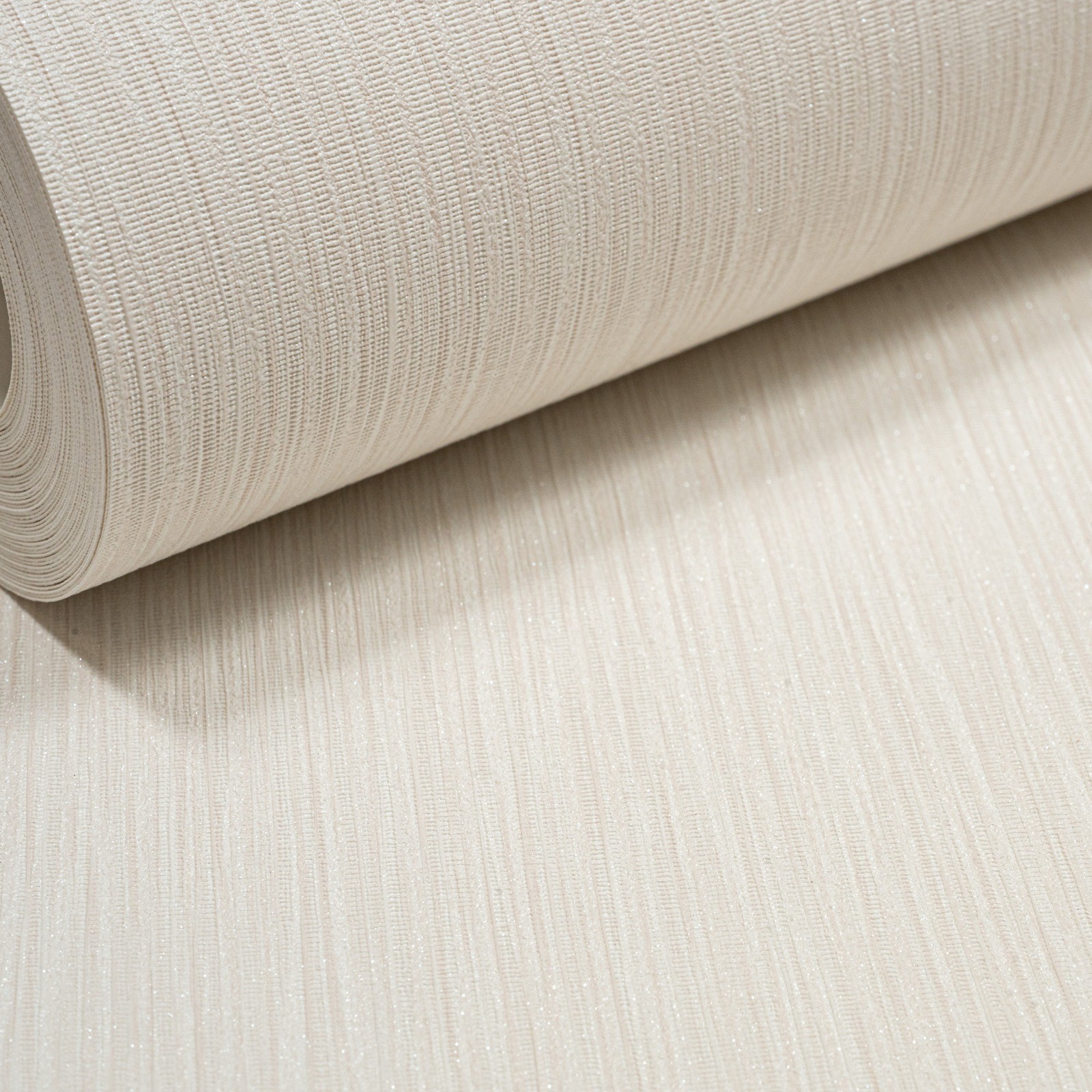 Plain Off White Glitter Wallpaper Textured Vinyl No Match Bedroom Lounge