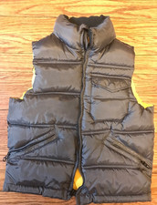 Gap Kids Brown Sleeveless Puffer Vest Full Zip Size S 6-7 
