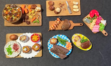 Miniature Dollhouse Food Scene Lot 1:12