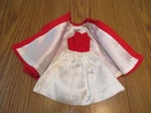 Vintage Barbie Silken Flame Dress #977 Red Flare Coat #939 Gloves 1960