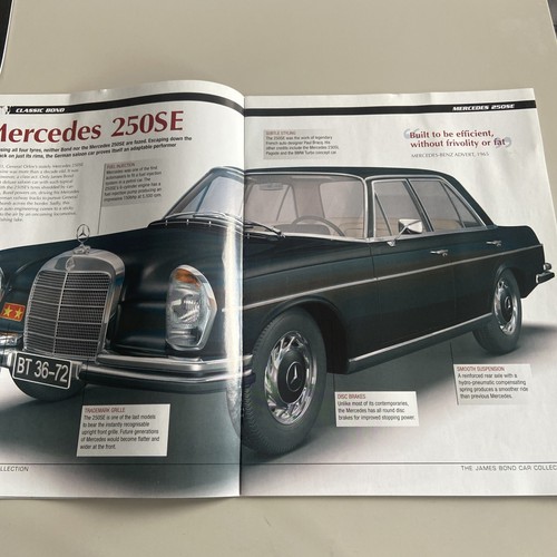 JAMES BOND CAR COLLECTION ISSUE# 23 MERCEDES 250SE PRE OWNED IN VGC FREE POSTAGE - Picture 6 of 9