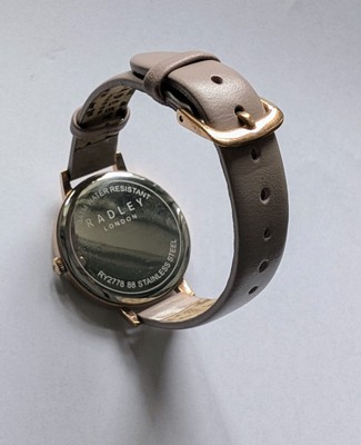 RADLEY Ladies Pink Leather Strap Watch with Glitter Dial RY2778