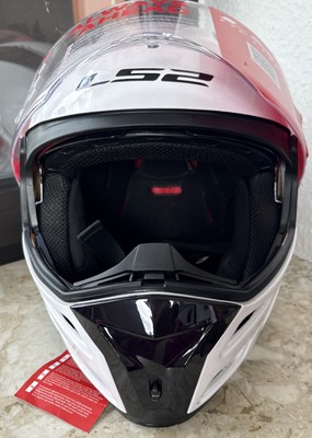 Motorradhelm LS2, Klapphelm FF324 Glossy White In XXL
