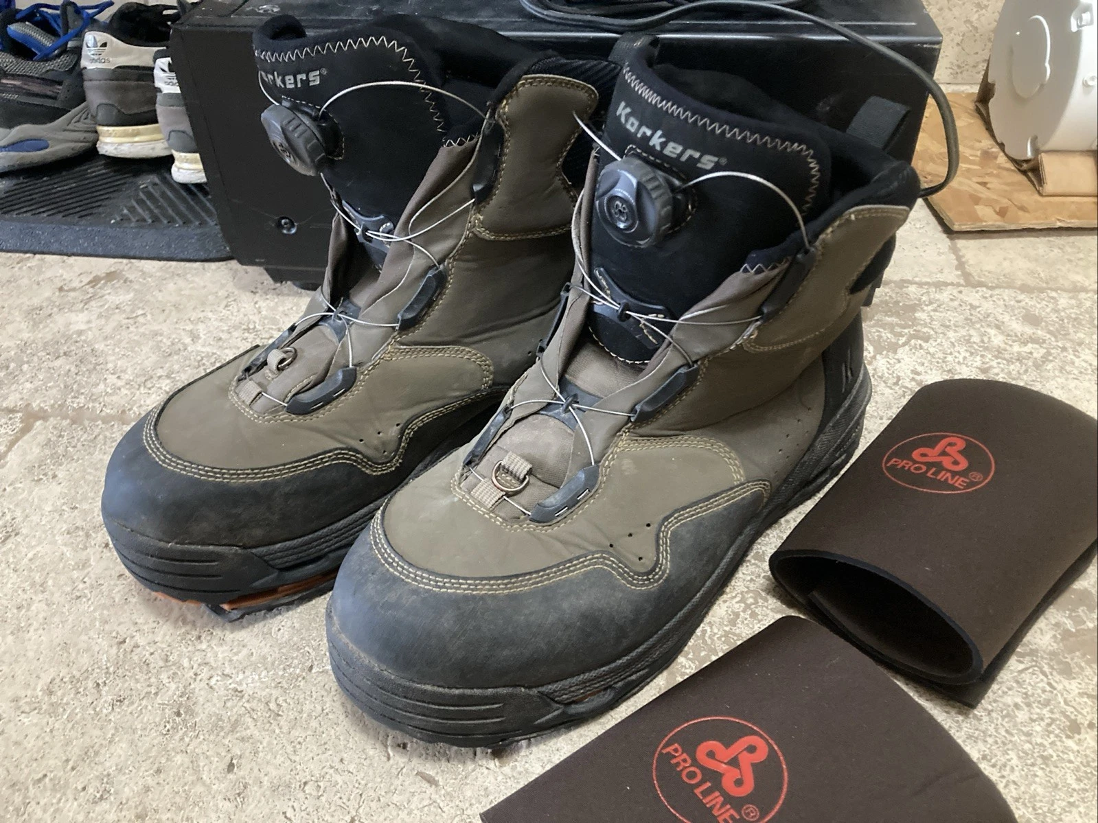Korkers Metalhead Omnitrax Wading Boots w/Kling-On Soles Men’s 15
