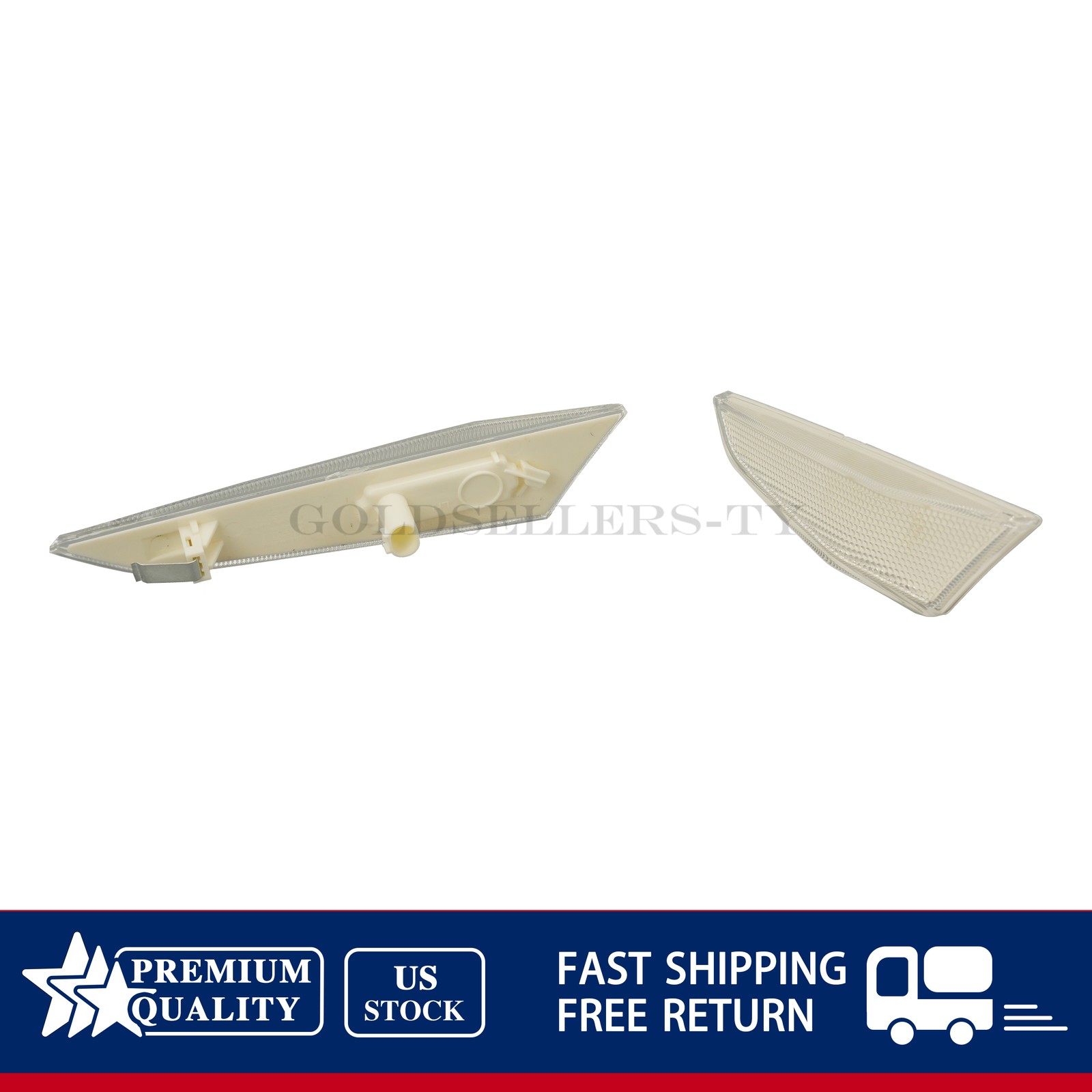 NEW 2PCS Rear Side Marker Lamp Light Reflector Lens For Mclaren MP4-12C US