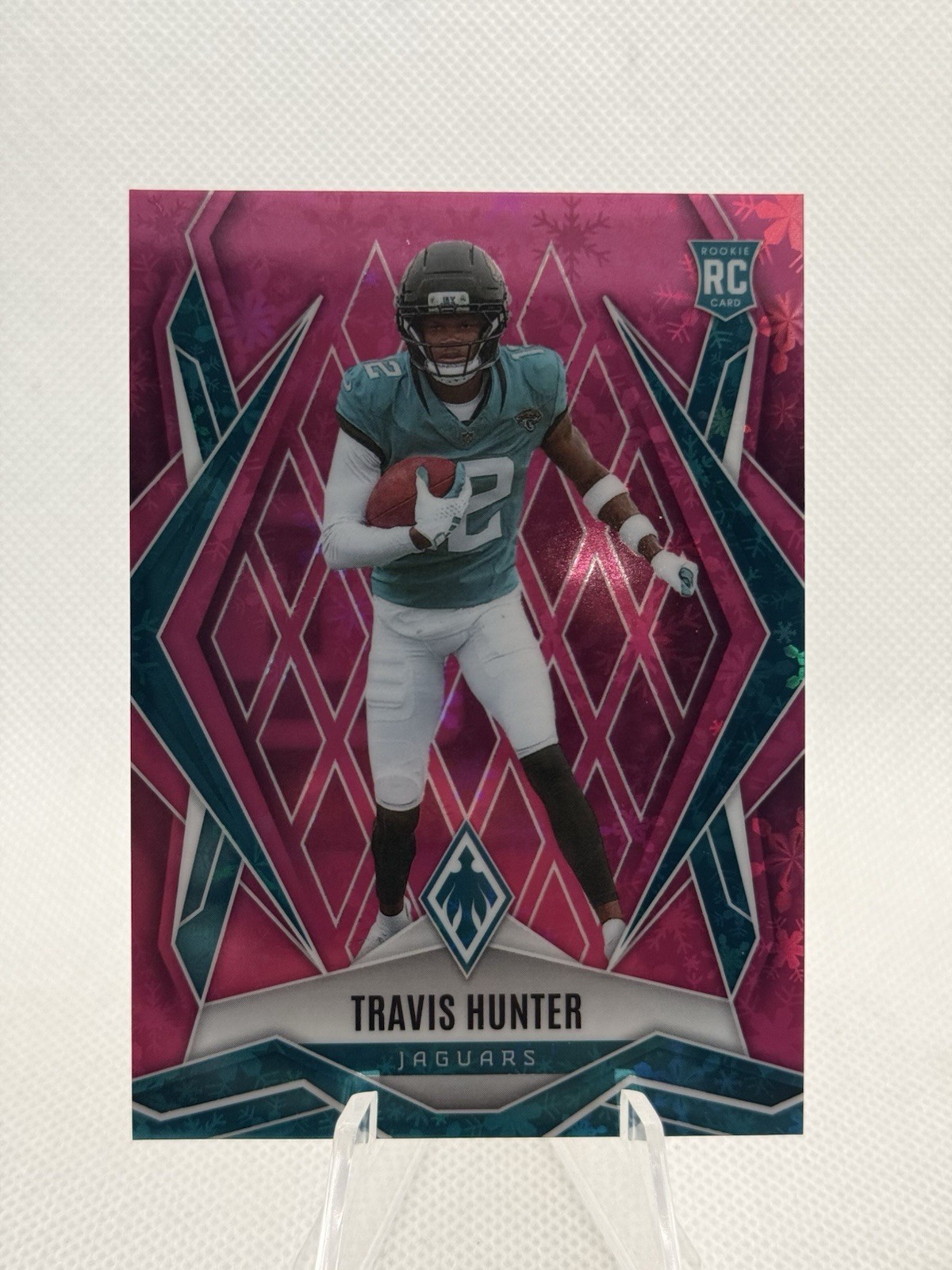 2025 Panini Phoenix - Jaguars Rookie Travis Hunter 157 Winter Pink /299 Jaguars 