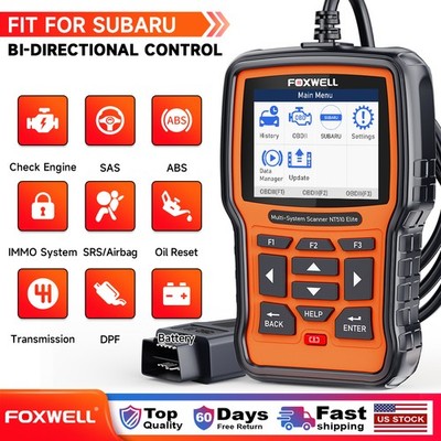Foxwell Nt510 Elite for Subaru Bidirectional Full System OBD2 Diagnostic Scanner