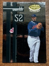 C. C. Sabathia 2005 Certified Leaf Materials #21 HOF Cleveland Indians Yankees