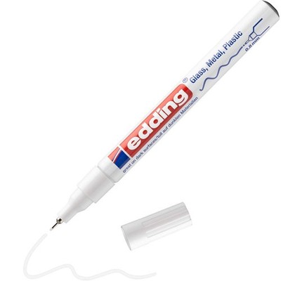 edding 780 gloss paint marker - white - 1 paint marker - extra-fine round nib 0.