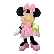 Disney Baby Minnie Mouse Plush Toy Pink Dress Soft Stuffed Animal NEW