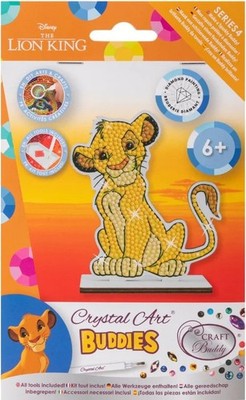 Craft Buddy CAJK-31DNY005 - Crystal Art Junior, Disney Simba, Series 4, Bastelse