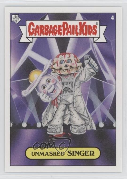 2019 Topps Garbage Pail Kids 2019 Was The Worst #4 Unmasked Singer front
