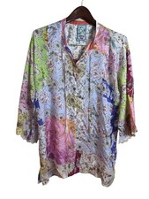Johnny Was Cosmo Marianne Tunic 100 Silk Size Medium