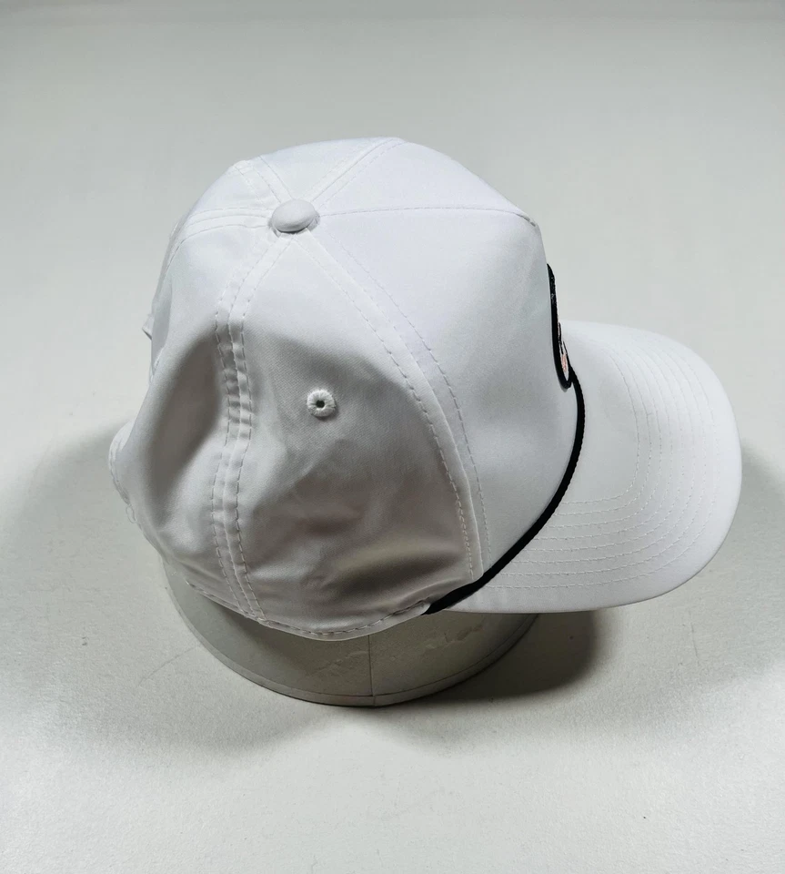 Imperial Hat Cap Snap Back White Rope Embroidered Pig Patch Mens Golf Baseball - Image 3 of 4