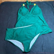 Green Halter Bikini Set