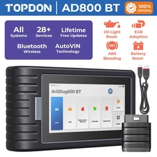 TOPDON AD800 BT Automotive Scan Tool 2023 OBD2 Diagnostic Scanner ABS Bleed