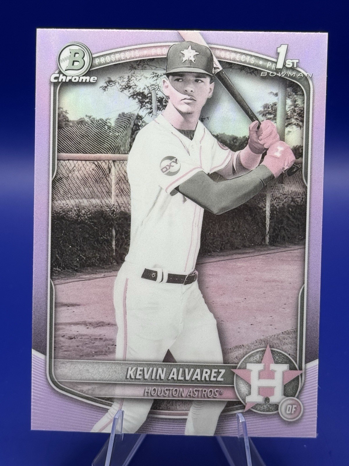 2025 Bowman Chrome Pearl Refractor SSP Prospects Kevin Alvarez #BCP-227