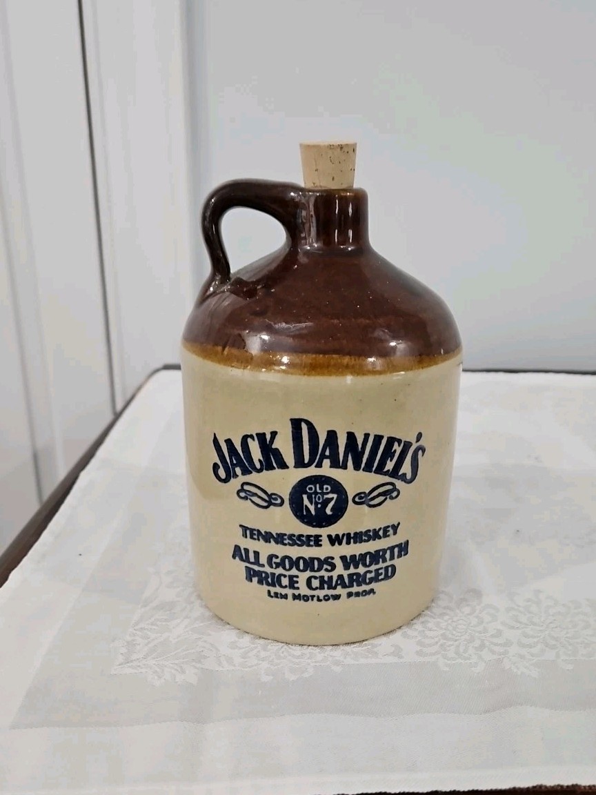 Vintage Jack Daniels Old No. 7 Ceramic Stoneware Crock Tennessee