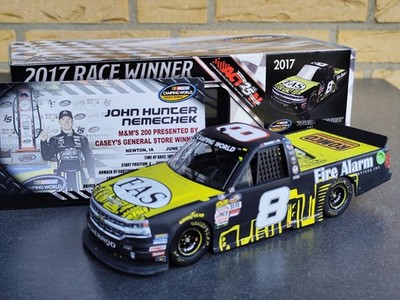 Nascar Truck 1:24 #8 John Hunter Nemechek Fire Alarm Services Iowa Win (2017)