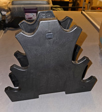 Black Plastic Freestanding Weight Storage Rac...