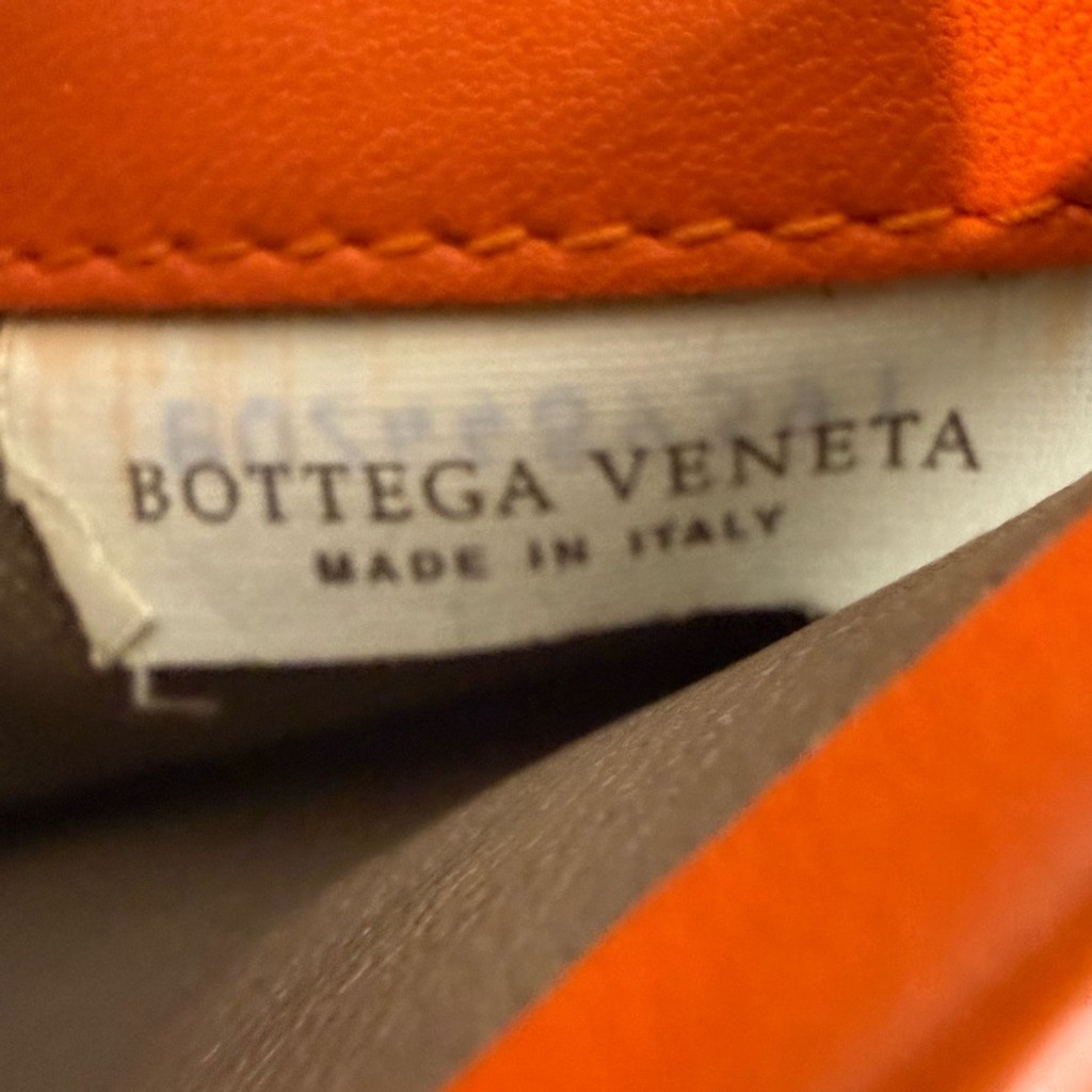 BOTTEGA VENETA INTRECCIATO CONTINENTAL LONG WALLET IN ORANGE thumbnail 13