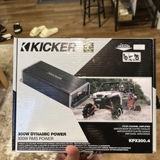 Kicker KPX300.4, KPX 4 Channel Full Range Powersport Amplifier, 300W 51KPX3004 