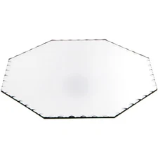 Plymor 10" Octagon, 3mm Thick Beveled Scalloped Glass Mirror