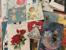 Lot Of 100 Greeting Cards Some 1950s Used All Occasions