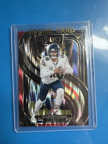 2024 Panini Select Premier Level Caleb Williams #114 Black & Red Shock Prizm(RC)