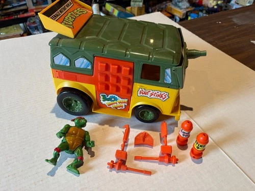 VINTAGE 1989 TMNT Teenage Mutant Ninja Turtles PARTY WAGON VAN 100% Complete