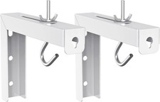 WALI Universal Projector Screen Ceiling Mount, Wall Hanging L-Brackets, 6" White