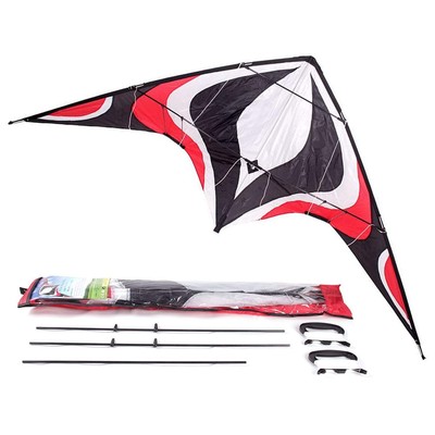 Large Dual Line Stunt Kite, 84 Inch Wide Entry-Level Sport Kite for Adults an...