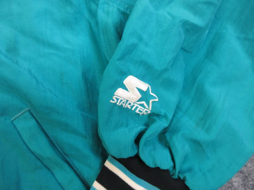 Chaqueta de colección de los Florida Marlins para hombre XXL verde azulado MLB béisbol suéter de iniciación años 90 Foto 4 de 4