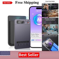 Advanced AI Voice Recorder with Cloud Sync & 90% Noise Cancellation Technology